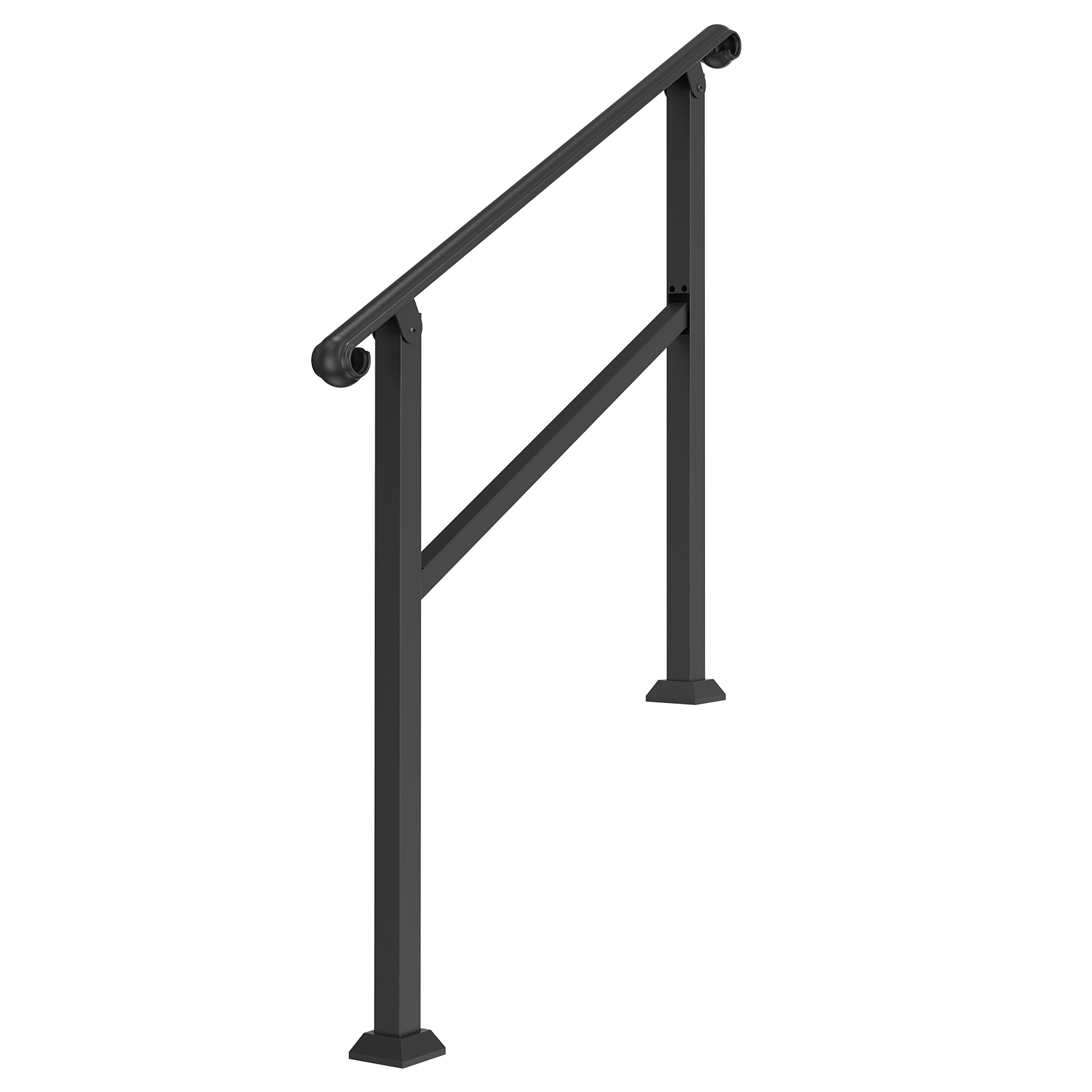 2-3 Step Handrails For Outdoor Steps For Seniors Porch Deck Post_voghion.com